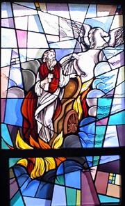 Elijah and the fiery chariot